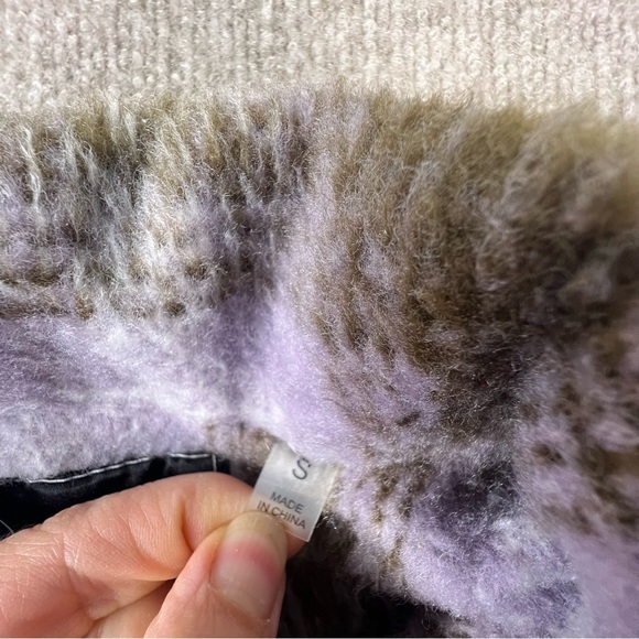 Bagatelle Purple Plaid Women’s Jacket Shacket Button Up Size Small Oversized - Picture 8 of 14